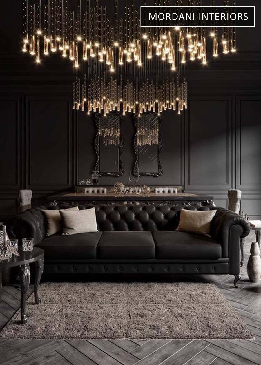 Matt Black Vintage Leather Upholstery